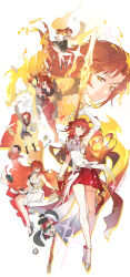  1other 2134twone 3boys 6+girls absurdres aiguillette animal_ears arm_up armpits artificial_flower asymmetrical_gloves bandaged_leg bandages black_boots black_gloves black_hair black_hat black_jacket black_necktie black_shoes black_skirt blue_eyes blue_hair blue_jacket boots bracelet breasts caelus_(honkai:_star_rail) cape closed_mouth collared_shirt commentary_request cracked_skin creature dan_heng_(honkai:_star_rail) dan_heng_(hunt)_(honkai:_star_rail) dress dual_persona earrings elbow_gloves epaulettes feathered_wings fire floating_cape floating_hair flower fur-trimmed_jacket fur_trim gloves gold_bracelet gold_shoes graphia_academy_school_uniform grey_hair grey_shirt hair_between_eyes hair_flower hair_ornament half-closed_eyes halo halo_behind_head hand_up hat head_wings high-waist_skirt high_heels high_ponytail highres himeko_(honkai:_star_rail) himeko_(nova)_(honkai:_star_rail) himeko_(young)_(honkai:_star_rail) holding holding_paper holding_polearm holding_weapon honkai:_star_rail honkai_(series) honkai_impact_3rd in-franchise_crossover jacket jewelry lapels large_breasts long_dress long_hair long_sleeves looking_at_viewer looking_down looking_up march_7th_(honkai:_star_rail) march_7th_(preservation)_(honkai:_star_rail) mini_person miniboy minigirl miniskirt mismatched_gloves multicolored_jacket multiple_boys multiple_girls multiple_persona murata_himeko murata_himeko_(vermillion_knight) necktie one_eye_closed open_clothes open_jacket orange_eyes paper pink_hair pleated_skirt polearm pom-pom_(honkai:_star_rail) ponytail puffy_short_sleeves puffy_sleeves rabbit_ears red_cape red_dress red_flower red_hair red_hat red_jacket red_rose rose sailor_collar school_uniform serafuku shirt shoes short_hair short_sleeves sidelocks single_bare_shoulder single_earring single_glove skirt smile sparkle spear standing star_(symbol) star_earrings star_hair_ornament stelle_(honkai:_star_rail) sunday_(honkai:_star_rail) t-shirt thigh_strap trailblazer's_hat_(honkai:_star_rail) trailblazer_(honkai:_star_rail) two-sided_dress two-sided_fabric two-tone_jacket v-shaped_eyebrows very_long_hair wavy_hair weapon wheelchair white_dress white_gloves white_jacket white_shirt wings yellow_cape |_| 