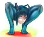  hatsune_miku jojotaro legs shiteyan&#039;yo squatting vocaloid what 