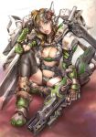  armor blonde_hair duplicate green_eyes gun kuratch mechanical_suit original rifle weapon 