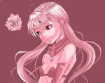  cynthia_lane overman_king_gainer pigtails pink red rose simple_background 
