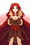  2boys armor armored_dress breasts butter-t cleavage crossed_arms fate/stay_night fate/zero fate_(series) faulds genderswap huge_breasts large_breasts long_hair multiple_boys red_eyes red_hair redhead rider_(fate/zero) vambraces 