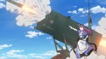  animated_gif closed_eyes cloud clouds dress eyes_closed gif hand_on_hip hips infinite_stratos long_hair lowres mim-104 mim-104_patriot missile missile_launcher patriot purple_hair rocket_launcher screencap shinonono_tabane sky smoke weapon wristband wrtistband 