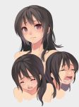  blush face fkey frown highres long_hair open_mouth original portrait simple_background tears 
