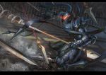  armor berserker_(fate/zero) dual_wielding epic fate/stay_night fate/zero fate_(series) full_armor helmet letterboxed male polearm seeker solo spear sword weapon 