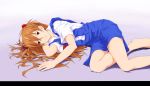  barefoot brown_hair chikuyama feet neon_genesis_evangelion school_uniform soryu_asuka_langley souryuu_asuka_langley 