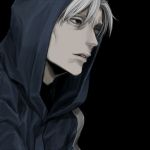  fate/stay_night fate/zero fate_(series) hoodie kooki male matou_kariya pale_skin solo white_hair 