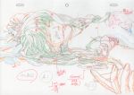  color_trace dress earrings highres jewelry long_hair macross macross_frontier macross_frontier:_sayonara_no_tsubasa necklace production_art sheryl_nome sketch spoilers unconscious wedding_dress 