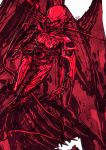  character_request gauna hoshijiro_shizuka monochrome monster rakan_(artist) red science_fiction sidonia_no_kishi solo standing 