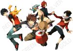  alternate_costume backwards_hat baseball_cap black_hair brown_hair character_name cyndaquil eevee gold_(pokemon) gold_(pokemon)_(remake) hand_holding hat hat_removed headwear_removed hibiki_(pokemon) holding_hands jewelry jumping male multiple_boys necklace no_fire ookido_green ookido_green_(hgss) pokemon pokemon_(creature) pokemon_(game) pokemon_gsc pokemon_heartgold_and_soulsilver pokemon_hgss pokemon_rgby red_(pokemon) red_hair redhead silver_(pokemon) silver_(pokemon)_(remake) simple_background totodile wink wristband yuuichi_(bobobo) 