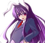  animal_ears blazer bunny_ears long_hair natsu_(pixiv) natsu_no_ame purple_hair red_eyes reisen_udongein_inaba solo touhou very_long_hair 