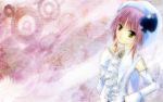  hat hinamori_amu pink_hair short_hair shugo_chara shugo_chara! yellow_eyes 