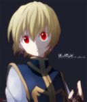  blonde_hair chain chains earrings hunter_x_hunter jewelry kurapika male red_eyes ring souji tabard 