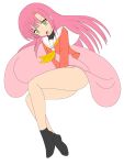  hayate_no_gotoku! katsura_hinagiku legs long_hair photoshop pink_hair school_uniform skirt solo thighs vector_trace yellow_eyes 