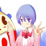  crossover kuma kuma_(persona_4) maji_de_watashi_ni_koi_shinasai! persona persona_3 persona_4 shiina_miyako short_hair takeba_yukari 