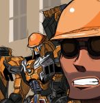  crossover facial_hair goggles gunleon helmet mecha stubble super_robot_wars super_robot_wars_z team_fortress_2 the_engineer 