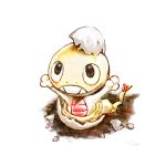  black_eyes creature dated egg eggshell hatched hatching looking_up no_humans outstretched_arms piorz pokemon pokemon_(game) pokemon_black_and_white pokemon_bw scraggy signature solo 
