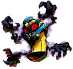  aura cofagrigus floating ghost highres looking_at_viewer monster multiple_hands no_humans pokemon pokemon_(creature) red_eyes sarcophagus sharp_teeth sido_(slipknot) simple_background skull solo white_background 