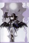  black_hair gransurg_blackmore pfalz raven_(animal) scan solo takeuchi_takashi tsukihime type-moon wings 