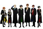  6+boys emiya_kiritsugu fate/stay_night fate/zero fate_(series) harry_potter jyujyu7 kayneth_archibald_el-melloi kotomine_kirei male matou_kariya multiple_boys parody robe tohsaka_tokiomi toosaka_tokiomi uryuu_ryuunosuke waver_velvet 