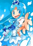  blue blue_background blue_dress blue_eyes blue_hair cure_marine dress hashimoto_shin heart heartcatch_precure! kurumi_erika precure 