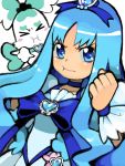  &gt;_&lt; :t blue_eyes blue_hair coffret coffret_(heartcatch_precure!) cure_marine heart heartcatch_precure! kurumi_erika long_hair pout precure shatou_(c-com) 
