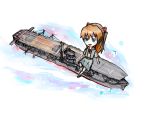  bad_id chibi imperial_japanese_navy military namesake neon_genesis_evangelion object_namesake school_uniform ship sitting soryu_asuka_langley souryuu_(aircraft_carrier) souryuu_asuka_langley world_war_ii zukkii_(german-empire118) 