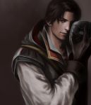 assassin&#039;s_creed_ii assassin's_creed_ii bad_id brown_eyes brown_hair ezio_auditore_da_firenze gloves labyrinth-s mask scar smile 