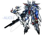  alice_margatroid beru character_name ex-s_gundam gundam gundam_sentinel hourai_doll matching_hourai matching_shanghai mecha multiple_girls s_gundam shanghai_doll touhou white_background 