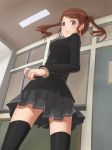  amagami from_below highres nakata_sae school_uniform skirt solo thigh-highs thighhighs turning twintails zettai_ryouiki 
