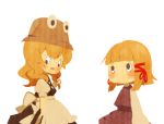  aiwatan blonde_hair children's_book comic hat hat_removed headwear_removed i_want_my_hat_back kirisame_marisa looking_down looking_up moriya_suwako multiple_girls no_hat no_headwear no_mouth parody short_hair silent_comic simple_background sweat touhou witch witch_hat 