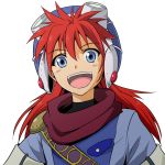  :d blue_eyes goggles goggles_on_head grandia grandia_i happy hat justin long_hair male open_mouth red_hair redhead reki_48 smile solo 