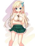  blonde_hair blue_eyes boku_wa_tomodachi_ga_sukunai butterfly butterfly_hair_ornament hair_ornament highres kashiwazaki_sena long_hair ochinsama school_uniform smile solo 