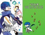  blue_hair chibi dual_persona food headset ice_cream kaito male popsicle scarf smile solo star starshadowmagician suika_bar vocaloid 