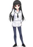  black_hair kusaka kusaka_souji long_hair pantyhose red_eyes school_uniform solo urara urara_(baby_princess) 