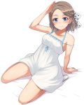  blue_eyes blush dress grey_hair love_live!_sunshine!! short_hair watanabe_you 