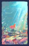  bubble crab fish gori_matsu sunlight the_little_mermaid treasure_chest underwater 