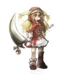  copyright_request fujiwara_akina red_eyes scythe solo 