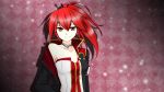  cul long_hair nurun_najwah ponytail red_eyes red_hair redhead smile solo vocaloid 