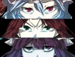  bags_under_eyes close-up hong_meiling lowres mkz multiple_girls parody patchouli_knowledge persona persona_eyes remilia_scarlet touhou 