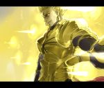  armor blonde_hair earrings fate/stay_night fate_(series) gate_of_babylon gilgamesh jewelry letterboxed male red_eyes short_hair solo xla009 