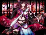  japanese_clothes sword tyouya vocaloid weapon 