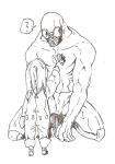  child flower gas_mask goggles height_difference monster muscle oikawa_uso original sketch 