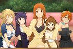  animal_ears blonde_hair blush brown_eyes brown_hair cleavage collar dress inami_mahiru long_hair orange_eyes orange_hair photoshop possible_duplicate purple_eyes purple_hair short_hair tail takanashi_kozue taneshima_popura todoroki_yachiyo violet_eyes working!! yamada_aoi 