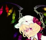  covering covering_face covering_mouth flandre_scarlet hat shiba_roken short_hair solo the_embodiment_of_scarlet_devil touhou tsuneaki_(dosnan) wings 