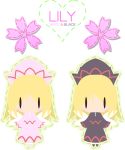  alice4127 blonde_hair flower hat lily_black lily_white multiple_girls touhou wings 