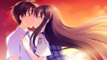  game_cg isami_hayato kiss kunitomo_miori shinsei_ni_shite_okasubekarazu watari_masahito 