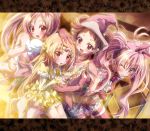  child company_connection creator_connection crossover cure_blossom cure_melody cure_muse cure_muse_(yellow) hanasaki_tsubomi harukaze_doremi heartcatch_precure! highres houjou_hibiki ikatomo inoshishi_(ikatomo) magical_girl multiple_girls ojamajo_doremi ojamajo_doremi_16 precure shirabe_ako suite_precure toei_animation touei 