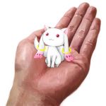  close-up creature hands in_palm jewelry kawamoto kyubey looking_up mahou_shoujo_madoka_magica minimized red_eyes ring simple_background sitting solo white_background 