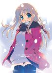  blush original scarf snow solo tatami_to_hinoki thigh-highs thighhighs zettai_ryouiki 
