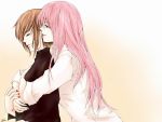  couple hug megurine_luka meiko multiple_girls nail_polish styka vocaloid yuri 